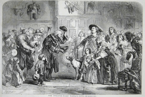 Wassail in 1850 in Britain